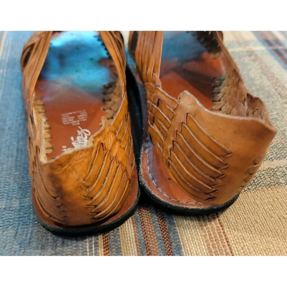 Sanchez Woven Leather Sandals Men's 11.25